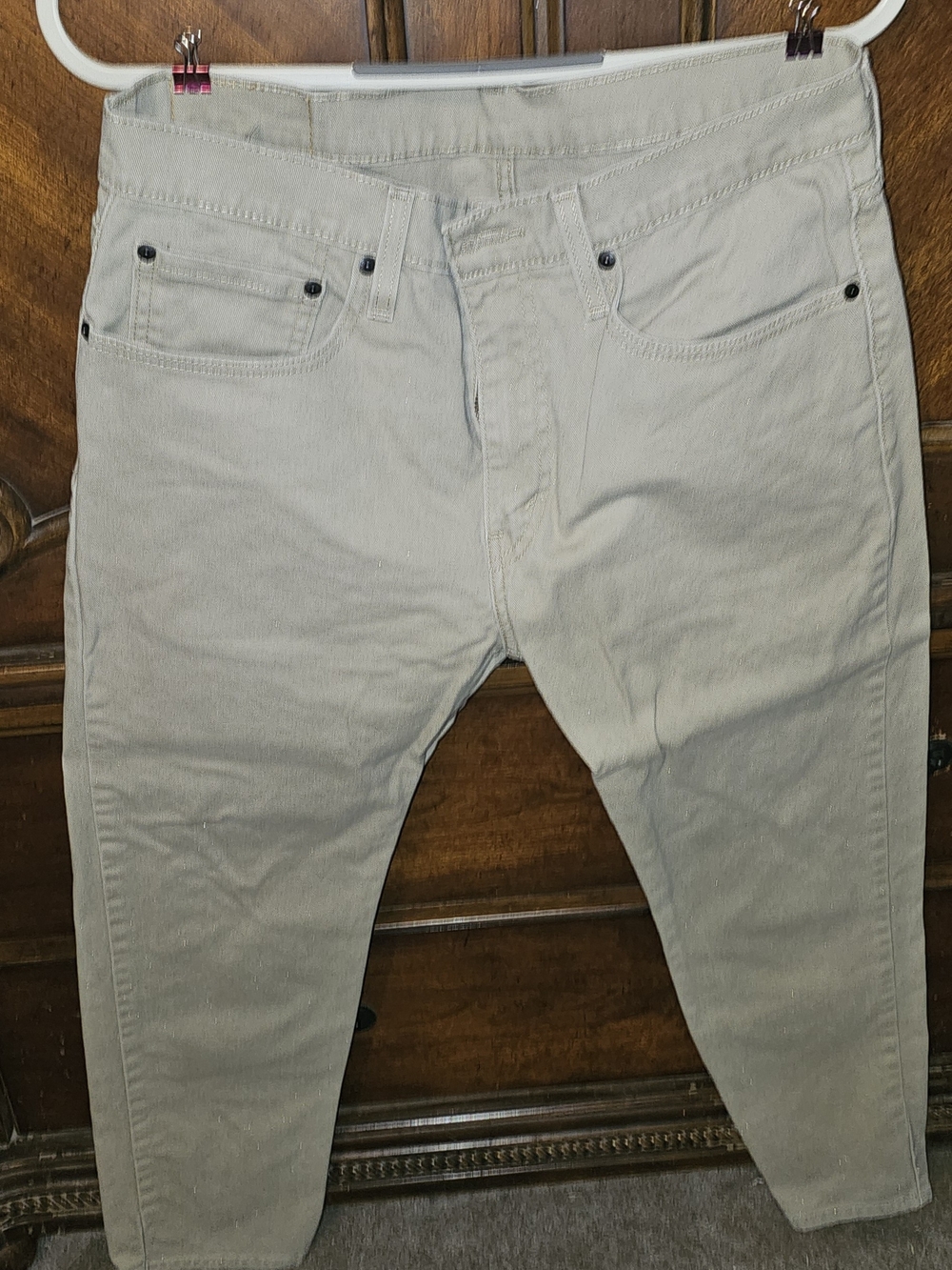 Levi's Straight Fit Pants in Light Khaki